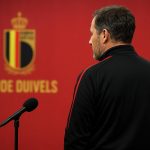 Rudi Garcia langs de zijlijn bij de Rode Duivels