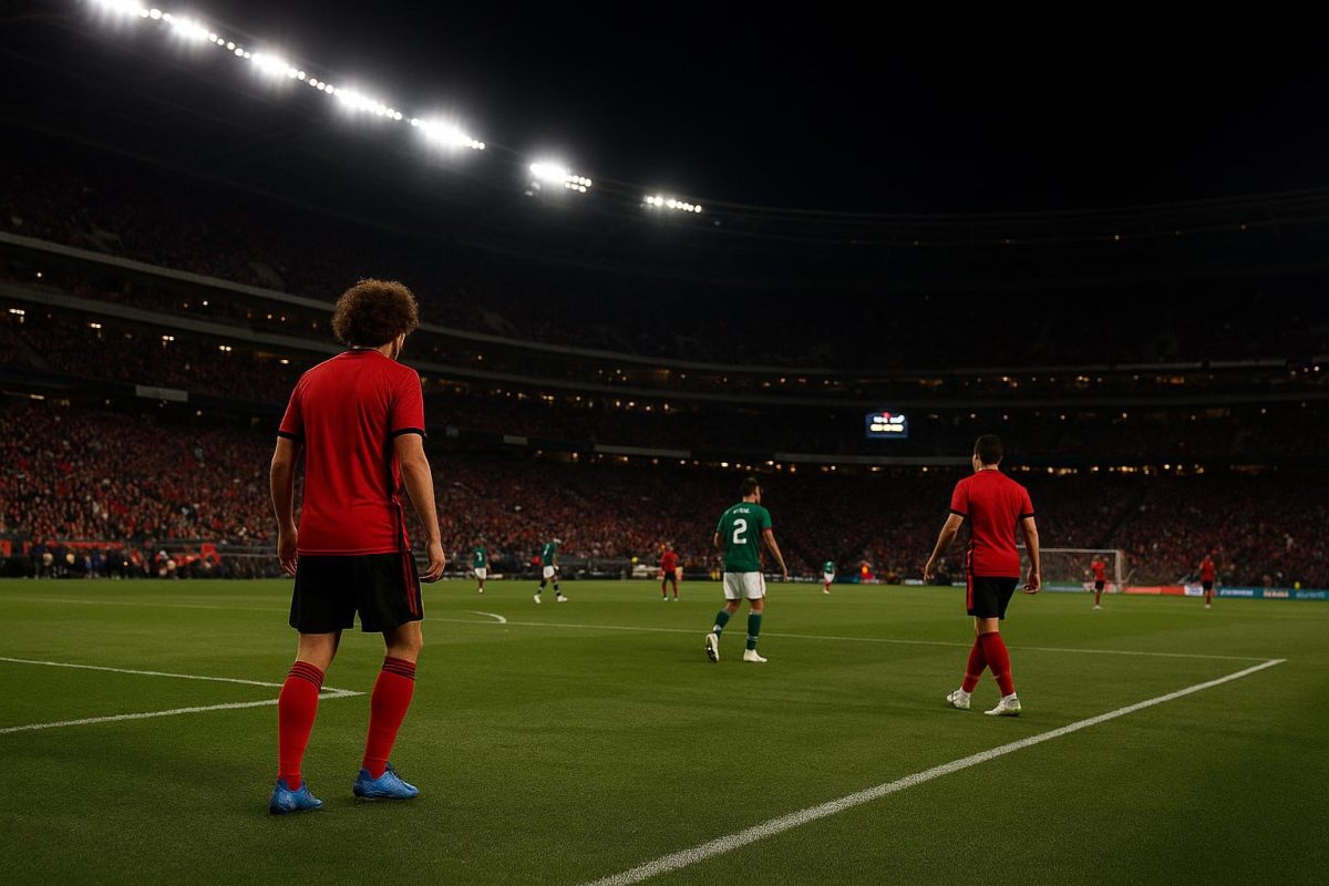 Stadionomgeving in de VS in aanloop naar België-Mexico, met focus op de voorbereiding van de Rode Duivels