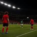 Stadionomgeving in de VS in aanloop naar België-Mexico, met focus op de voorbereiding van de Rode Duivels