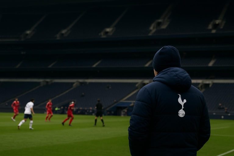 Sfeerbeeld rond Tottenham Hotspur in het stadion tijdens een moeilijke periode