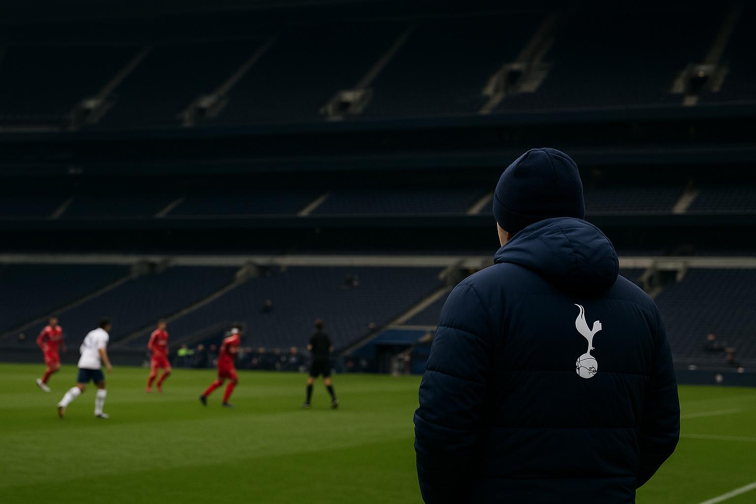 Sfeerbeeld rond Tottenham Hotspur in het stadion tijdens een moeilijke periode