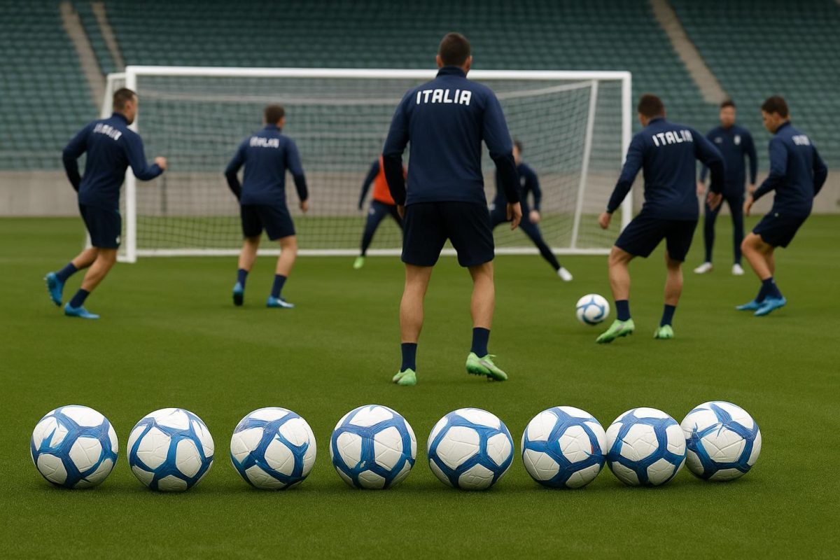 Training van Italië met Gennaro Gattuso in aanloop naar het duel met Bosnië & Herzegovina