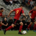 Rudi Garcia langs de zijlijn bij de Rode Duivels tijdens een oefeninterland.