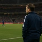 Didier Deschamps langs de zijlijn tijdens Colombia tegen Frankrijk in Washington DC
