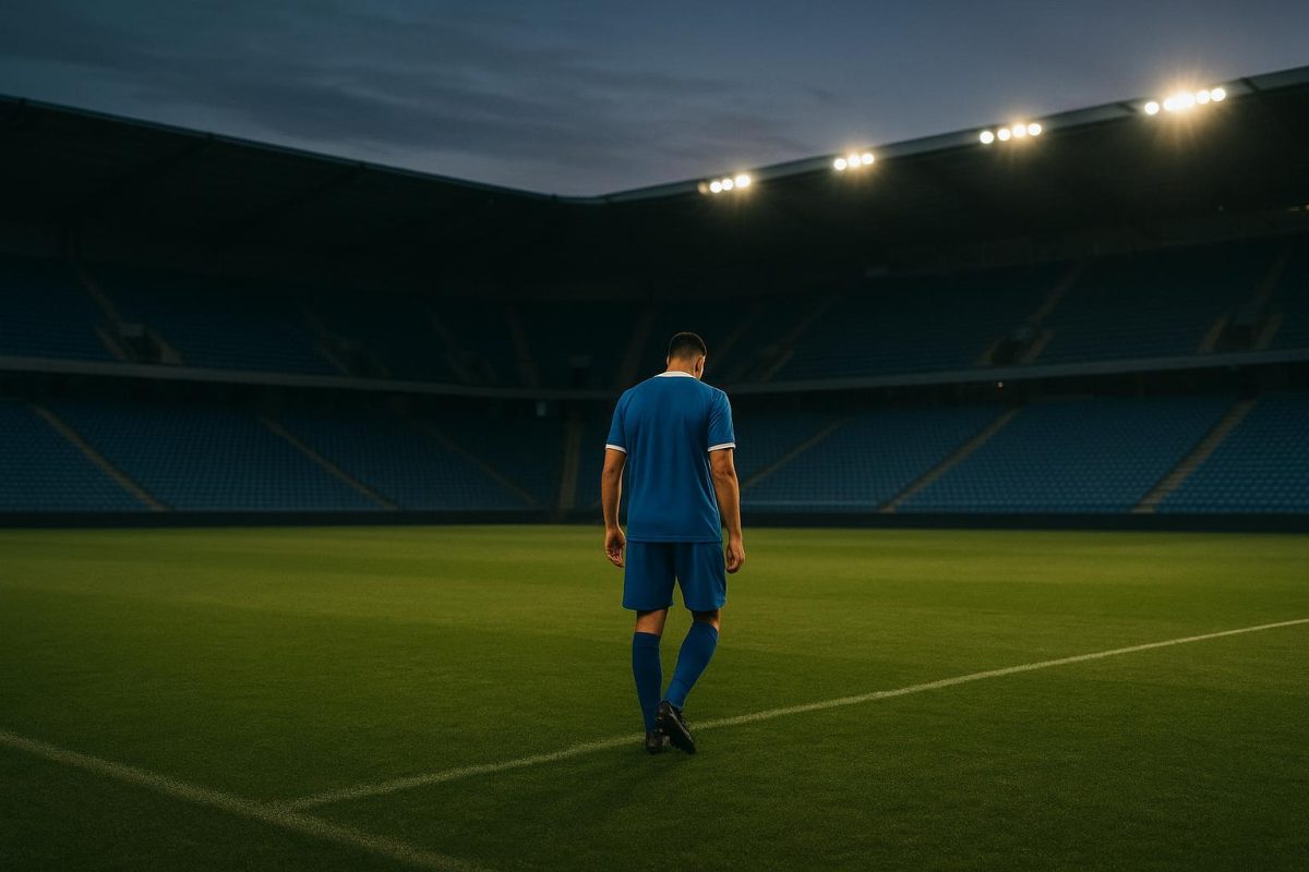 Sfeerbeeld rond het stadion van KRC Genk na de reguliere competitie