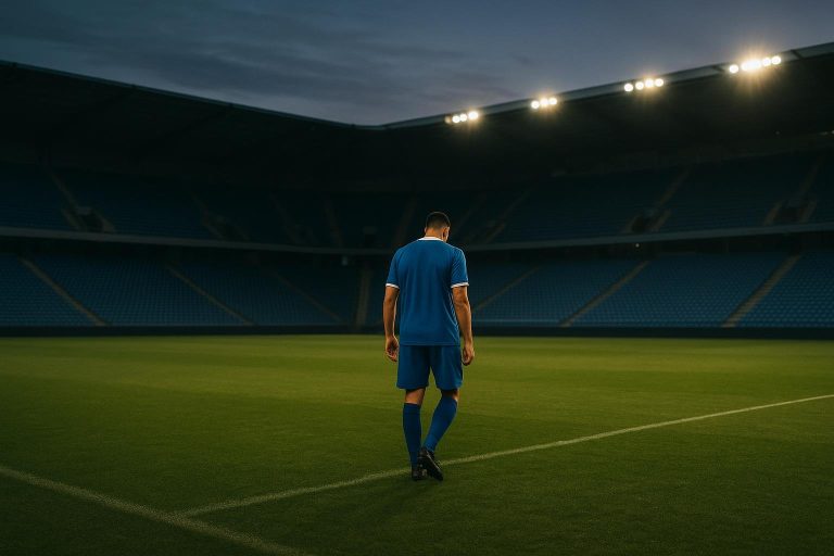 Sfeerbeeld rond het stadion van KRC Genk na de reguliere competitie