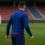 João Cancelo tijdens een trainingsmoment bij FC Barcelona