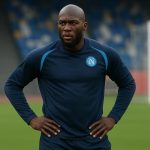 Romelu Lukaku in trainingscontext bij Napoli
