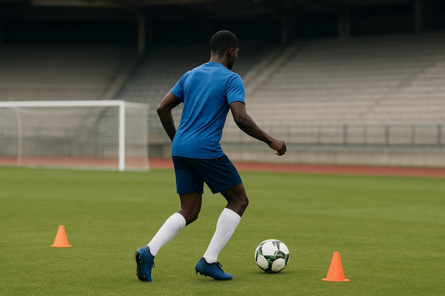 Rayane Bounida in trainingscontext zonder herkenbare gezichten