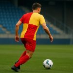 Redouane Halhal van KV Mechelen in duel tijdens een wedstrijd