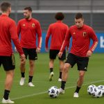 Sfeerbeeld van een training van de Rode Duivels tijdens hun stage in de Verenigde Staten