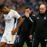 Rodrygo van Real Madrid in het stadion tijdens een wedstrijdmoment