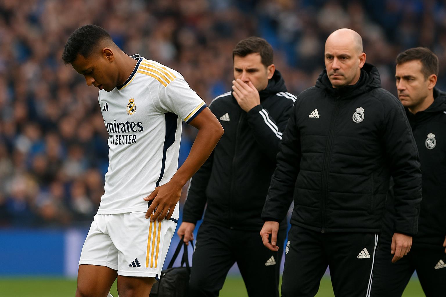 Rodrygo van Real Madrid in het stadion tijdens een wedstrijdmoment