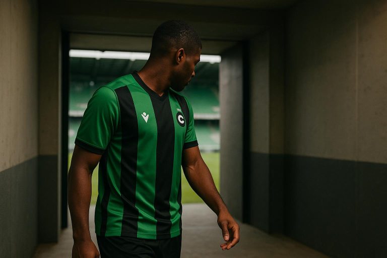 Nazinho van Cercle Brugge in duel tijdens een wedstrijd