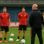 Rudi Garcia tijdens een trainingsmoment bij de Rode Duivels