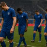 Spelers van KAA Gent druipen teleurgesteld af na een wedstrijd in de Jupiler Pro League.