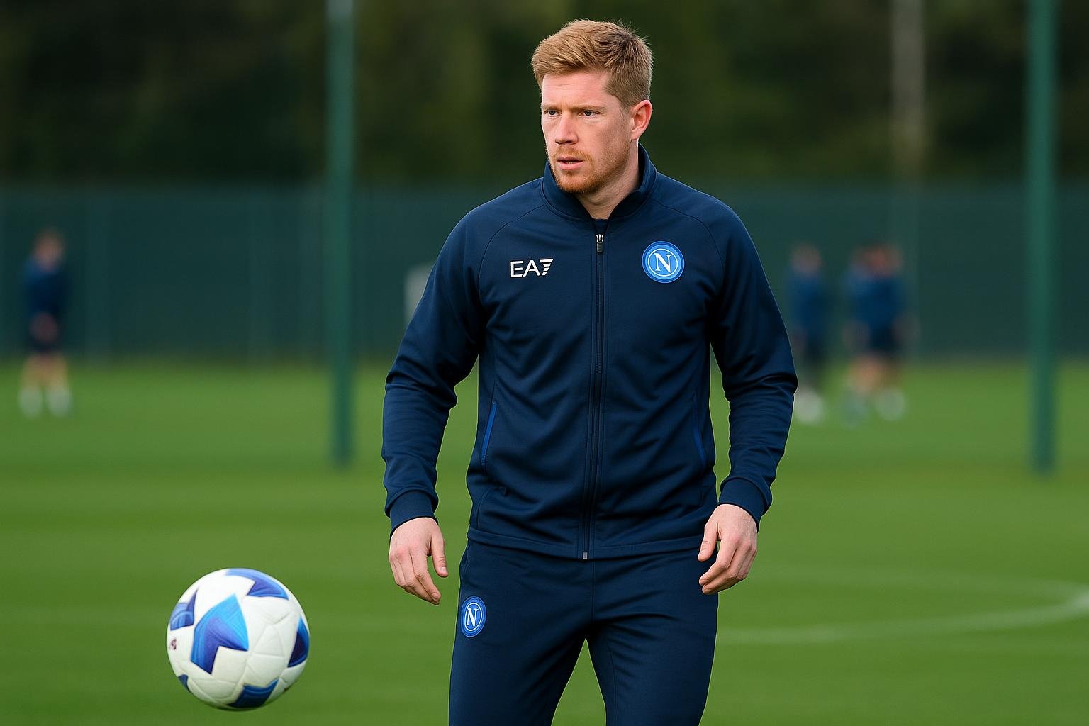 Kevin De Bruyne op training bij Napoli, in aanloop naar zijn comeback