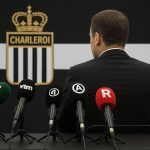 Nicolás Frutos tijdens zijn voorstelling als technisch directeur bij Sporting Charleroi