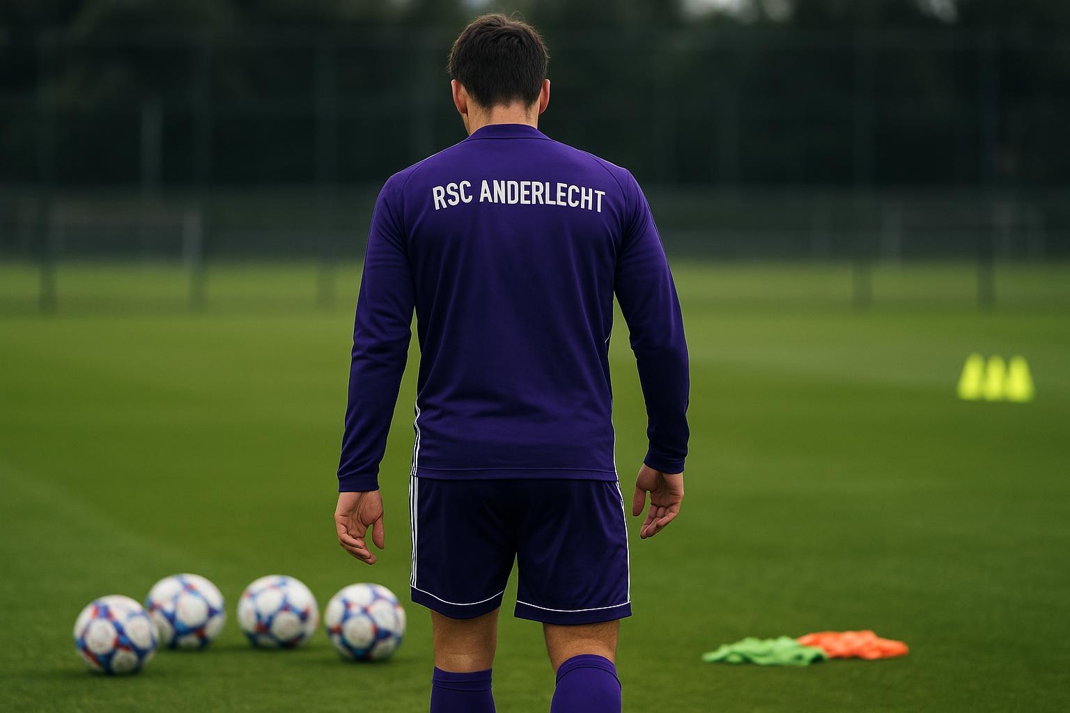 Mats Rits op training bij RSC Anderlecht