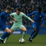Spelers van KRC Genk tijdens een wedstrijd in de Jupiler Pro League