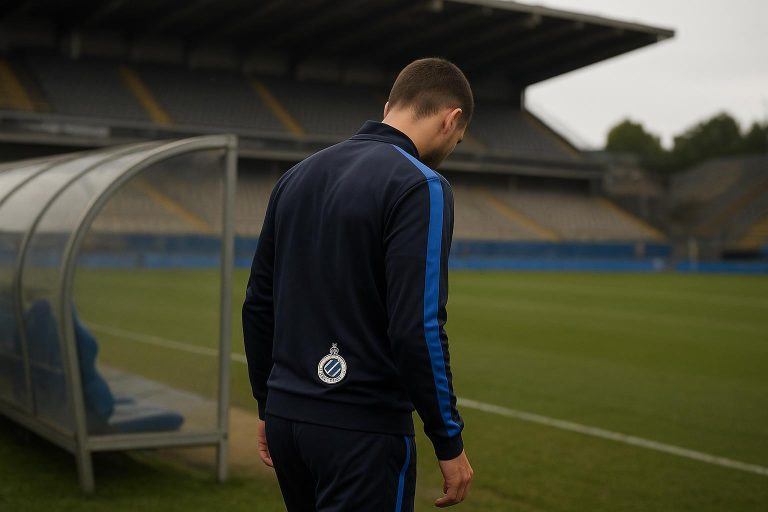 Ludovit Reis bij Club Brugge in trainingscontext, met focus op zijn toekomst in de kern