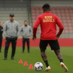 Bondscoach Rudi Garcia in Rode Duivels-context tijdens een trainingsmoment