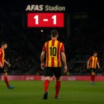 Sfeerbeeld in het AFAS Stadion bij KV Mechelen tijdens een wedstrijd