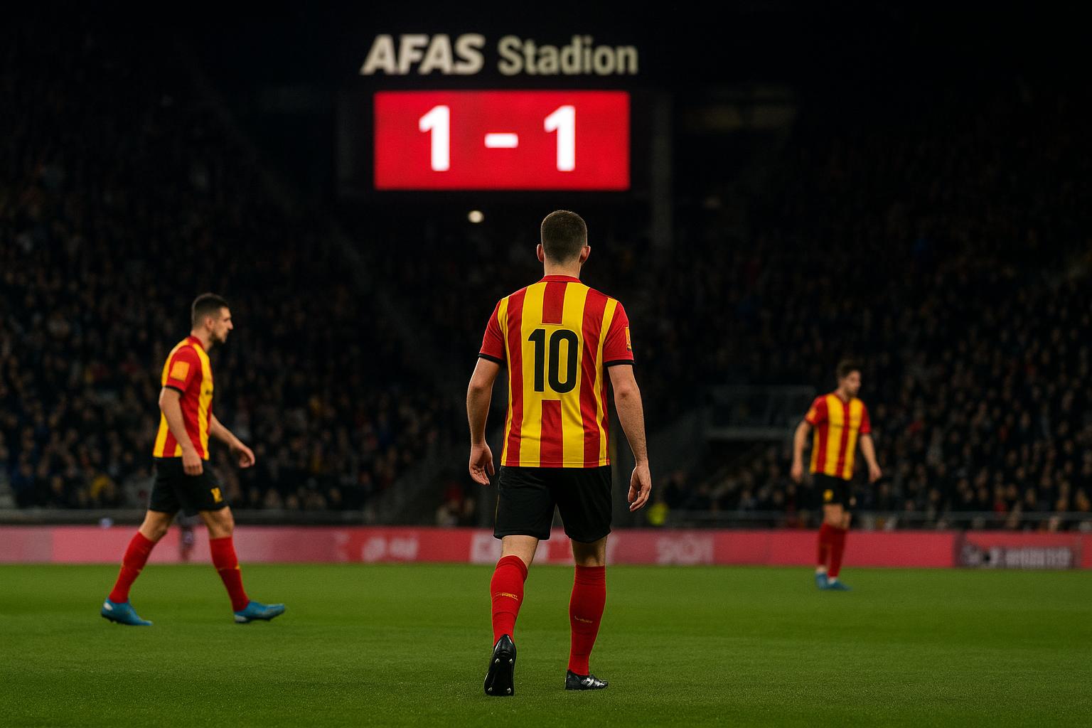 Sfeerbeeld in het AFAS Stadion bij KV Mechelen tijdens een wedstrijd