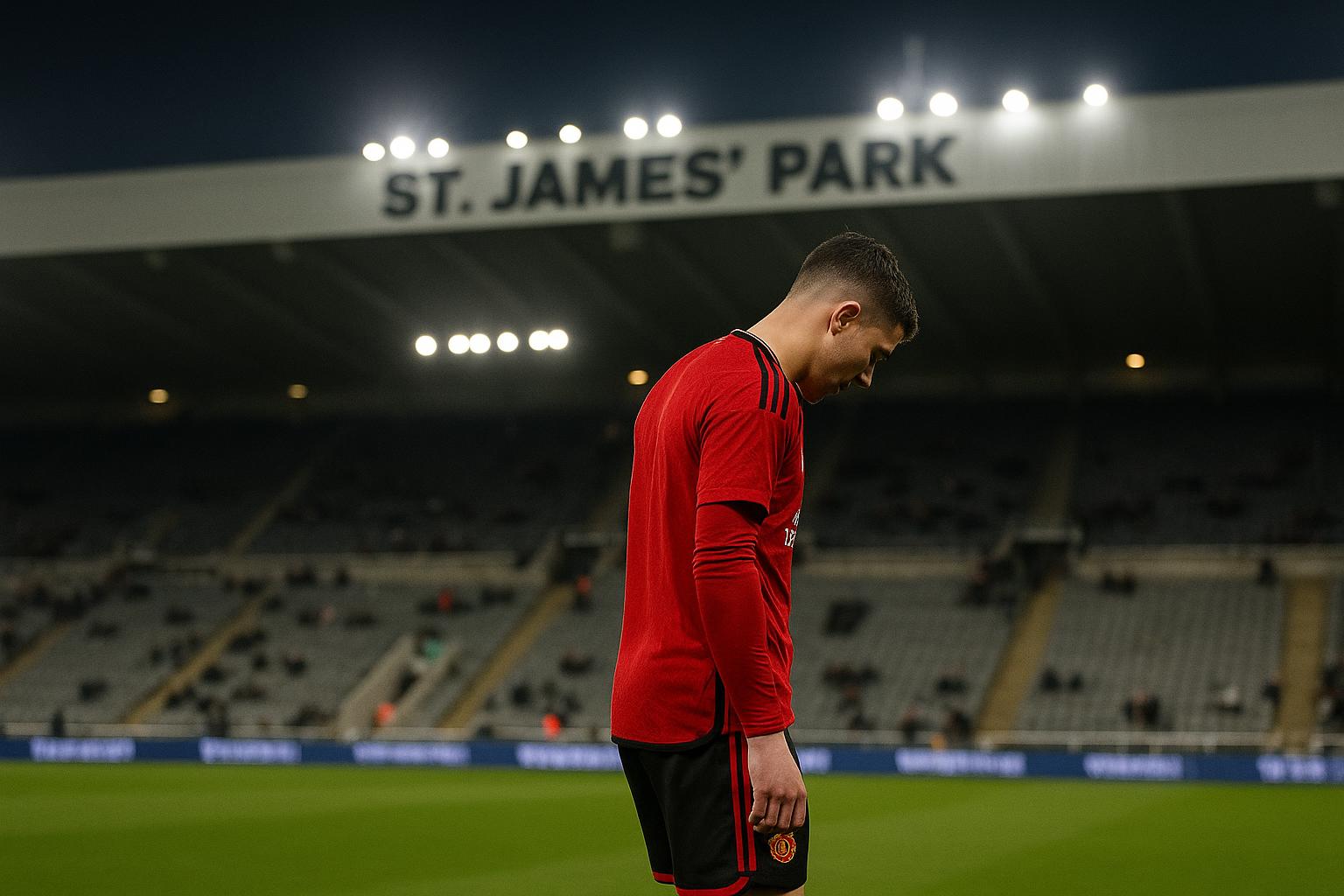 Sfeerbeeld rond St. James’ Park na Newcastle United tegen Manchester United