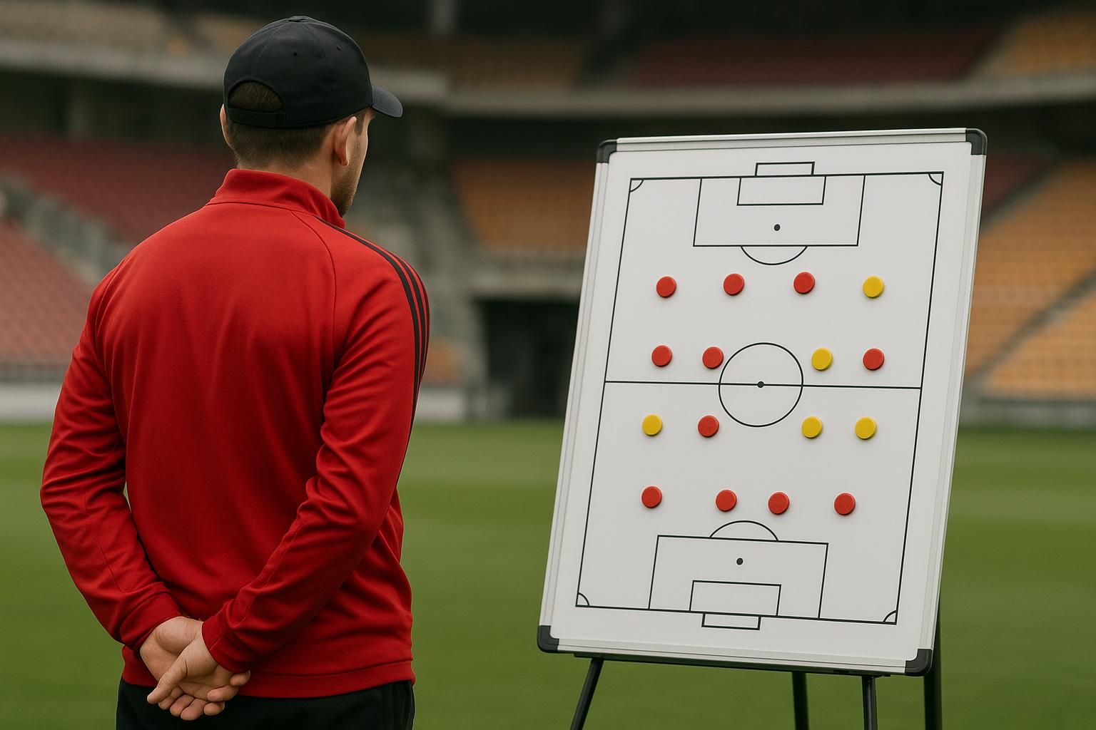Bondscoach Rudi Garcia tijdens een moment met de Rode Duivels in aanloop naar een selectieperiode.