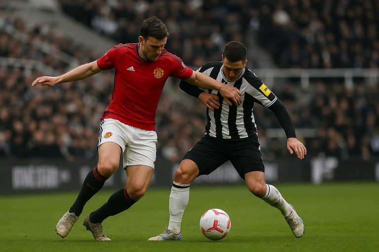 Tyrell Malacia van Manchester United na het late tegendoelpunt op St. James' Park
