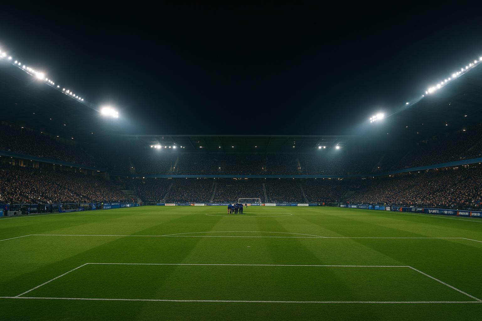 Sfeerbeeld uit de Cegeka Arena bij KRC Genk tegen KAA Gent