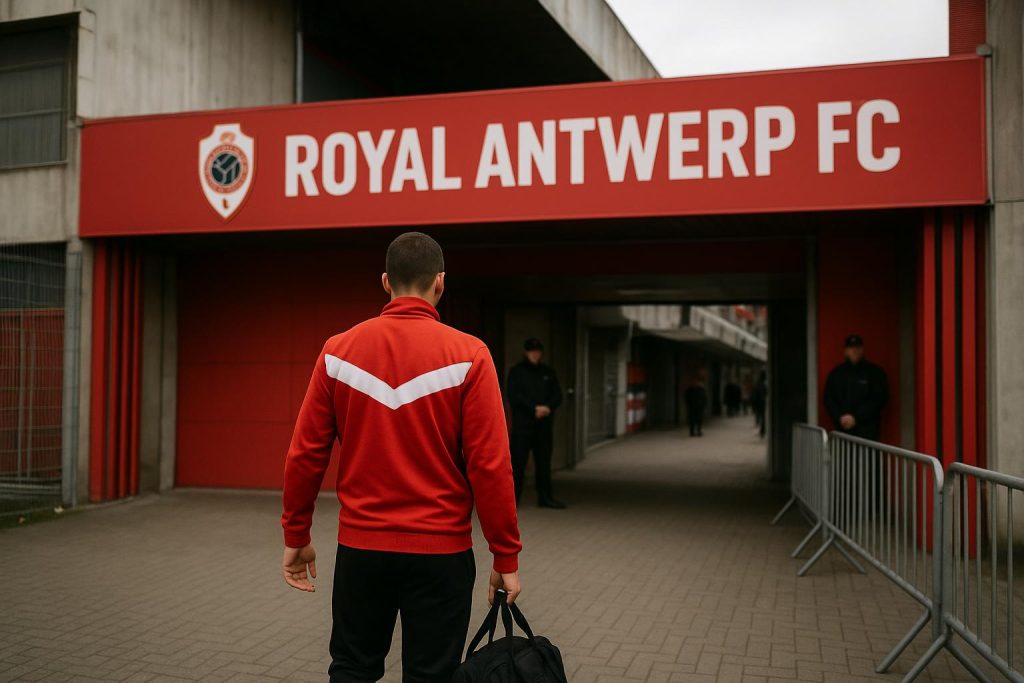 antwerp-aflopende-contracten-bosuil-puzzel-overmars Sfeerbeeld in en rond de Bosuil bij Royal Antwerp FC