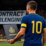Christian Burgess van Union SG tijdens een wedstrijd, met focus op zijn rol als aanvoerder
