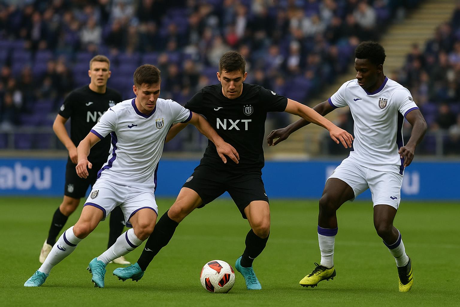 Actiebeeld van RSCA Futures in een wedstrijd in de Challenger Pro League
