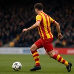 Benito Raman van KV Mechelen in een wedstrijdmoment in het stadion