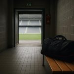 Neutrale sfeerfoto van een kleedkameromgeving in het vrouwenvoetbal, zonder herkenbare gezichten