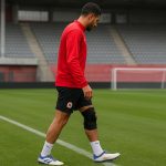Julien De Sart in trainingscontext bij Al-Rayyan in Qatar