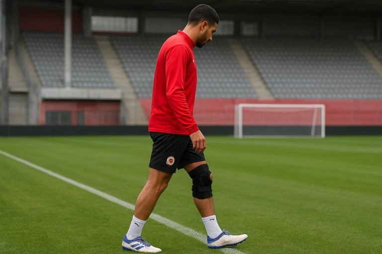 Julien De Sart in trainingscontext bij Al-Rayyan in Qatar
