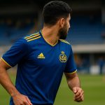 Anan Khalaili van Union in actie tijdens een wedstrijd
