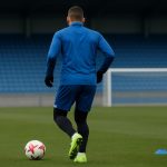 Noah Adedeji-Sternberg van KRC Genk tijdens een trainingsmoment na zijn terugkeer uit blessure