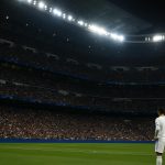Sfeerbeeld in het Santiago Bernabéu tijdens een Europese avond van Real Madrid