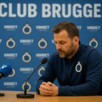 Ivan Leko tijdens een persmoment in aanloop naar Club Brugge tegen Anderlecht
