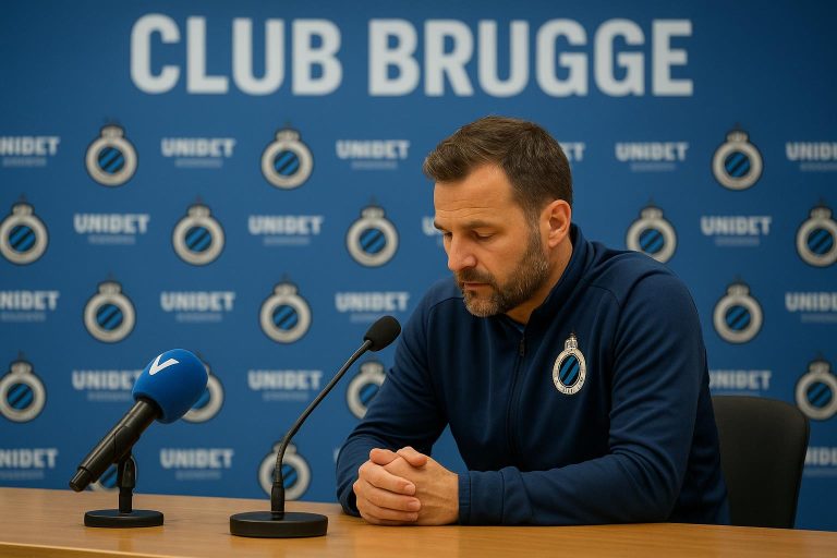 Ivan Leko tijdens een persmoment in aanloop naar Club Brugge tegen Anderlecht