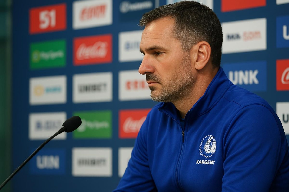 Rik De Mil tijdens een persmoment bij KAA Gent