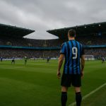 Sfeerbeeld in en rond het Jan Breydelstadion van Club Brugge in aanloop naar de wedstrijd