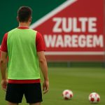 Spelers van Zulte Waregem tijdens een training op het oefencomplex