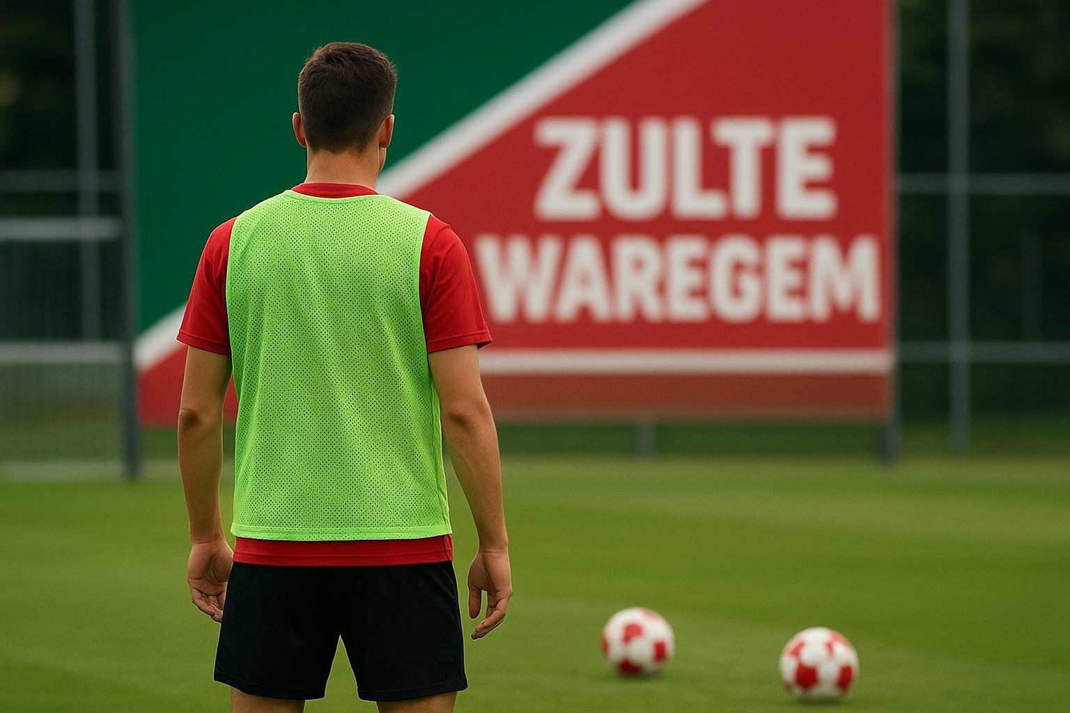 Spelers van Zulte Waregem tijdens een training op het oefencomplex