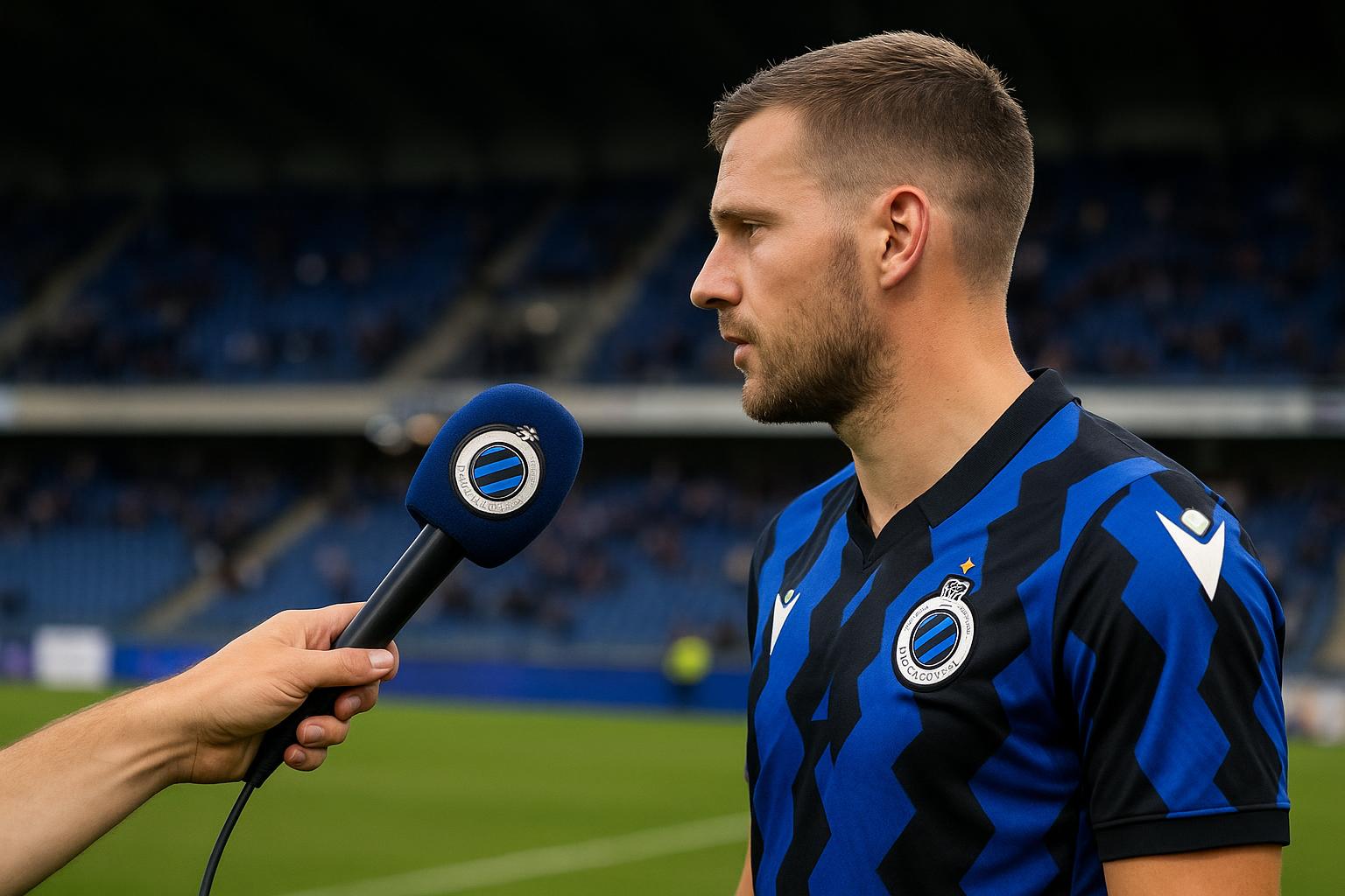 Aleksandar Stankovic viert met Club Brugge in de Jupiler Pro League