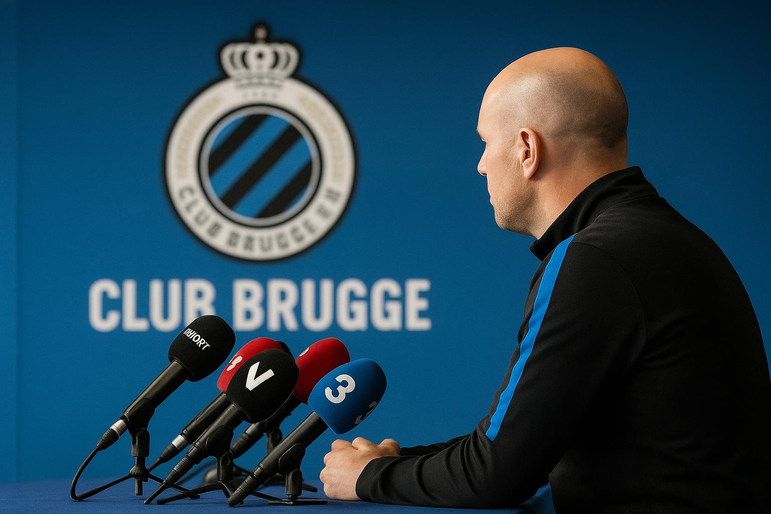 Ivan Leko tijdens een persmoment bij Club Brugge in aanloop naar de wedstrijd tegen Anderlecht